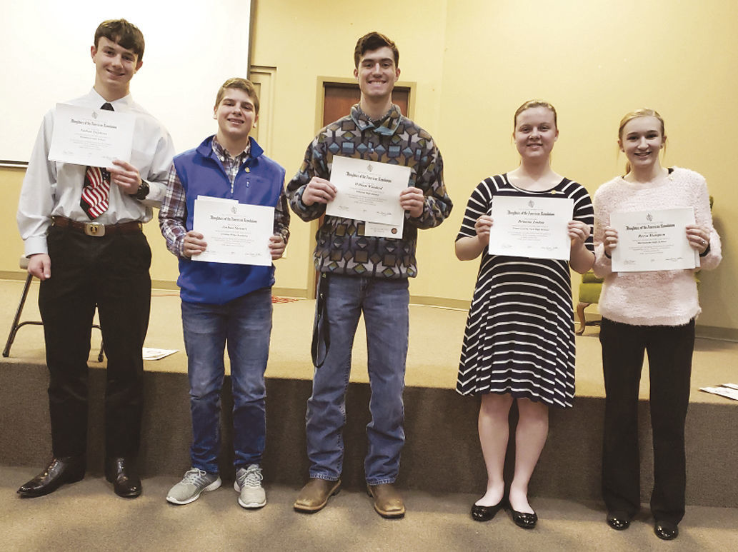 DAR Good Citizen Award winners